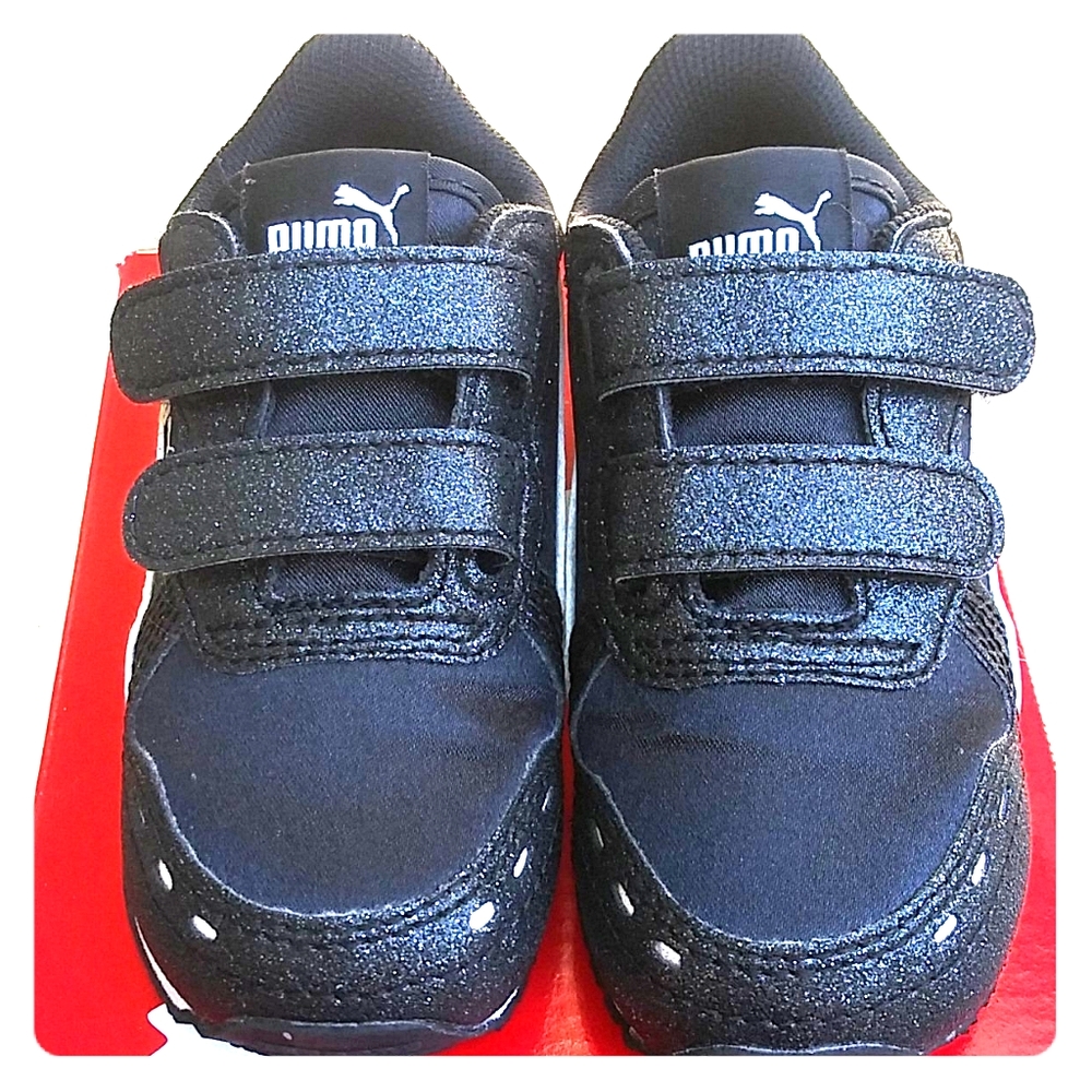 Puma Toddler Black Velcro Shoe